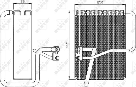 NRF 36072 - Iztvaikotājs, Gaisa kondicionēšanas sistēma www.autospares.lv