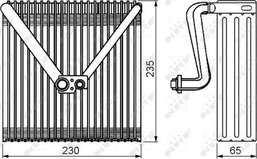 NRF 36141 - Iztvaikotājs, Gaisa kondicionēšanas sistēma www.autospares.lv