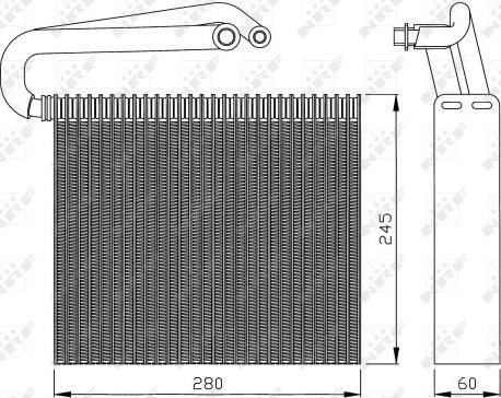 NRF 36110 - Iztvaikotājs, Gaisa kondicionēšanas sistēma www.autospares.lv