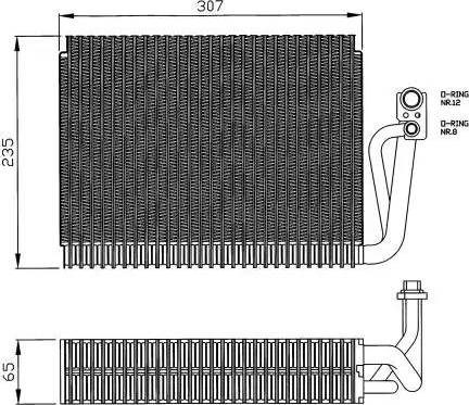 NRF 36120 - Iztvaikotājs, Gaisa kondicionēšanas sistēma www.autospares.lv