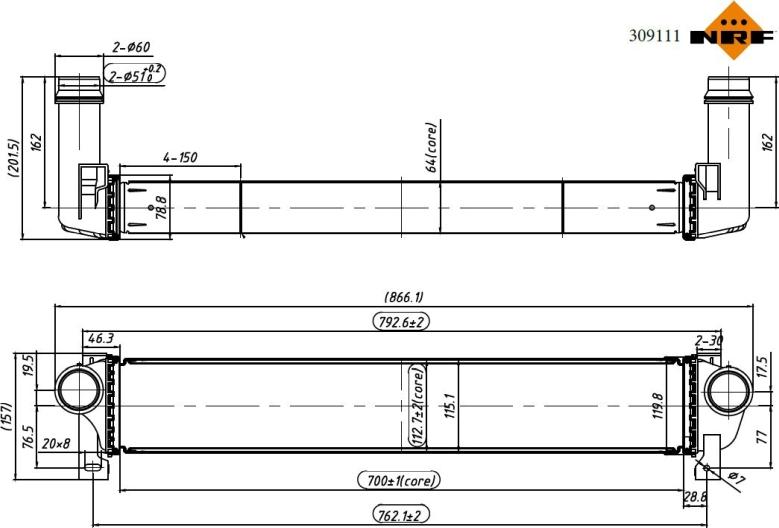 NRF 309111 - Starpdzesētājs www.autospares.lv