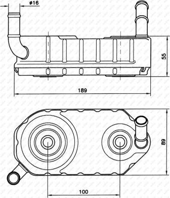 NRF 31004A - Eļļas radiators, Automātiskā pārnesumkārba www.autospares.lv