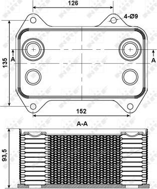 NRF 31195 - Eļļas radiators, Motoreļļa www.autospares.lv