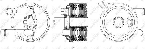 NRF 31187 - Eļļas radiators, Automātiskā pārnesumkārba www.autospares.lv