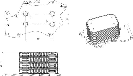 NRF 31816 - Масляный радиатор, двигательное масло www.autospares.lv