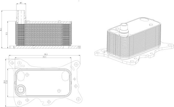 NRF 31835 - Eļļas radiators, Motoreļļa www.autospares.lv