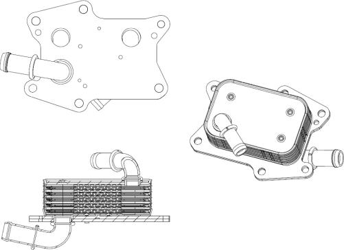 NRF 31830 - Eļļas radiators, Motoreļļa www.autospares.lv