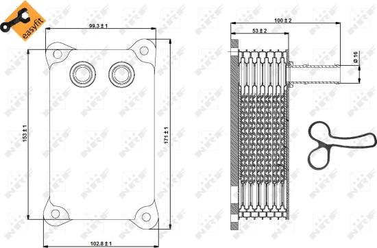 NRF 31294 - Eļļas radiators, Motoreļļa www.autospares.lv