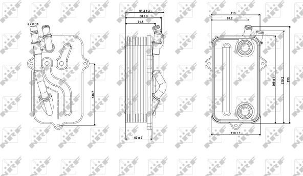 NRF 31268 - Eļļas radiators, Automātiskā pārnesumkārba www.autospares.lv