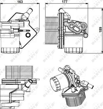 NRF 31238 - Housing, oil filter www.autospares.lv