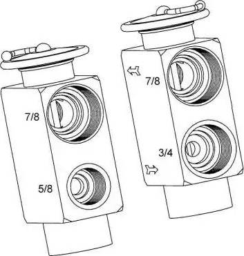 NRF 38393 - Izplešanās vārsts, Gaisa kond. sistēma www.autospares.lv