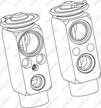 NRF 38402 - Izplešanās vārsts, Gaisa kond. sistēma www.autospares.lv