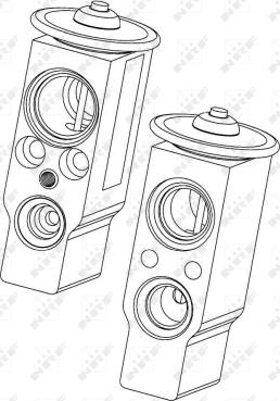 NRF 38374 - Izplešanās vārsts, Gaisa kond. sistēma www.autospares.lv