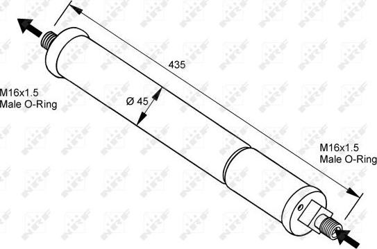 NRF 33097 - Sausinātājs, Kondicionieris www.autospares.lv