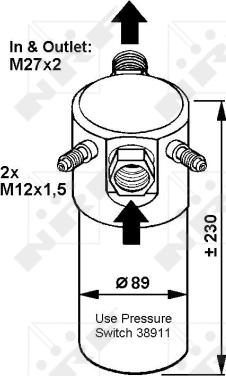 NRF 33064 - Sausinātājs, Kondicionieris www.autospares.lv