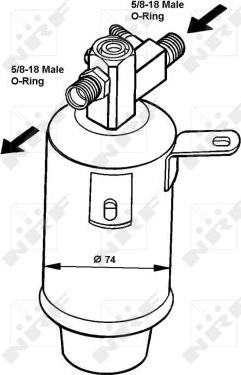 NRF 33018 - Sausinātājs, Kondicionieris www.autospares.lv