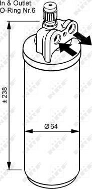 NRF 33086 - Sausinātājs, Kondicionieris www.autospares.lv