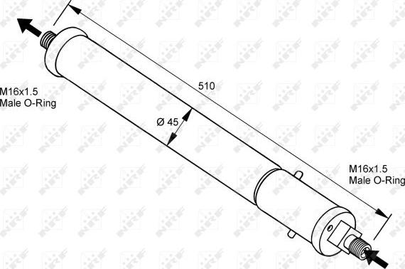 NRF 33100 - Sausinātājs, Kondicionieris www.autospares.lv