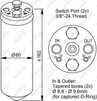 NRF 33183 - Sausinātājs, Kondicionieris www.autospares.lv