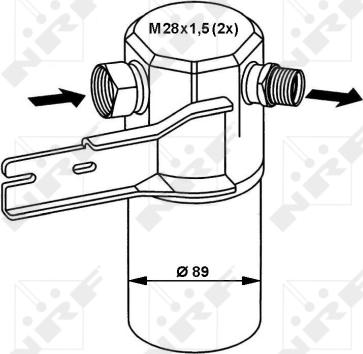 NRF 33132 - Dryer, air conditioning www.autospares.lv