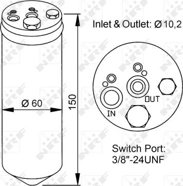 NRF 33137 - Sausinātājs, Kondicionieris www.autospares.lv