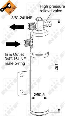 NRF 33366 - Sausinātājs, Kondicionieris www.autospares.lv