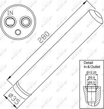 NRF 33302 - Sausinātājs, Kondicionieris www.autospares.lv