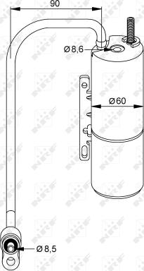 NRF 33202 - Sausinātājs, Kondicionieris www.autospares.lv