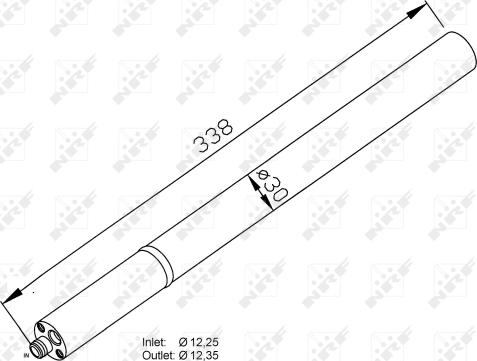 NRF 33211 - Sausinātājs, Kondicionieris www.autospares.lv