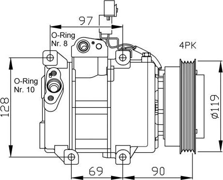 NRF 32441G - Kompresors, Gaisa kond. sistēma www.autospares.lv