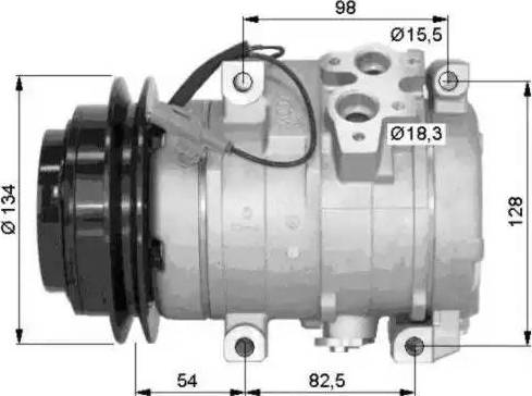 NRF 32458G - Kompresors, Gaisa kond. sistēma www.autospares.lv