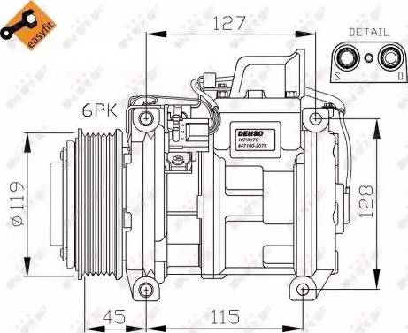 NRF 32453G - Kompresors, Gaisa kond. sistēma www.autospares.lv