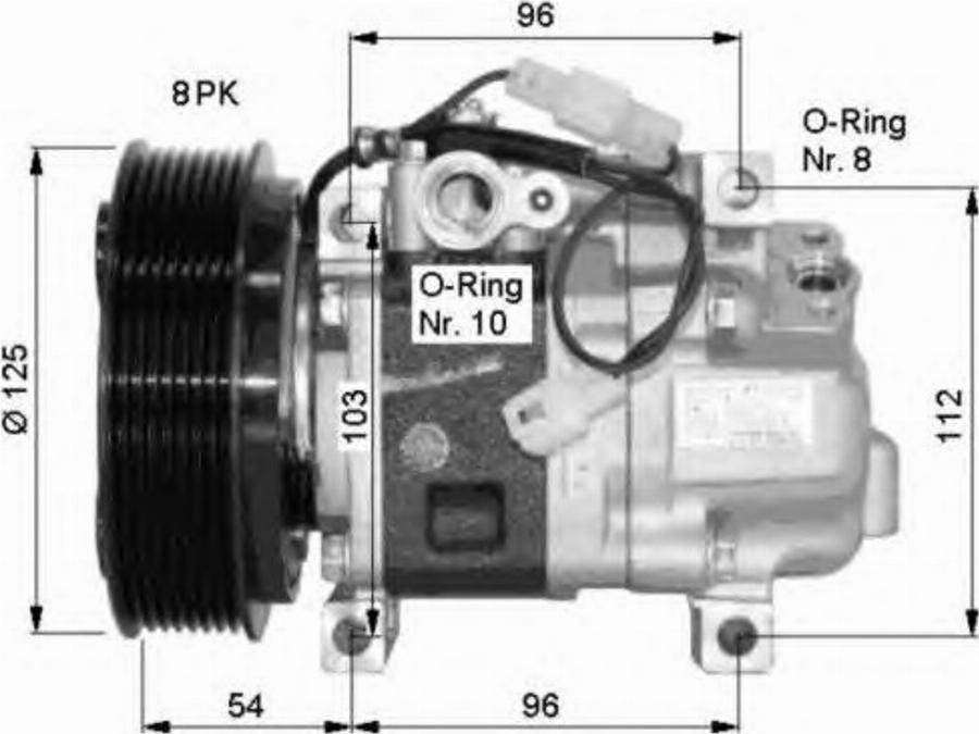 NRF 32457 - Kompresors, Gaisa kond. sistēma www.autospares.lv