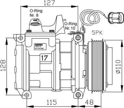 NRF 32464G - Kompresors, Gaisa kond. sistēma www.autospares.lv