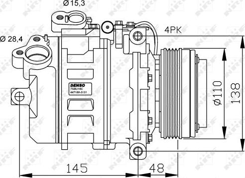 NRF 32465G - Kompresors, Gaisa kond. sistēma www.autospares.lv