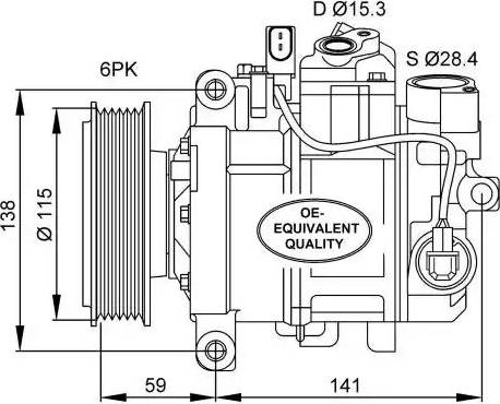 NRF 32462 - Kompresors, Gaisa kond. sistēma www.autospares.lv