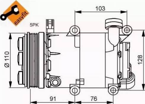 NRF 32415G - Kompresors, Gaisa kond. sistēma www.autospares.lv