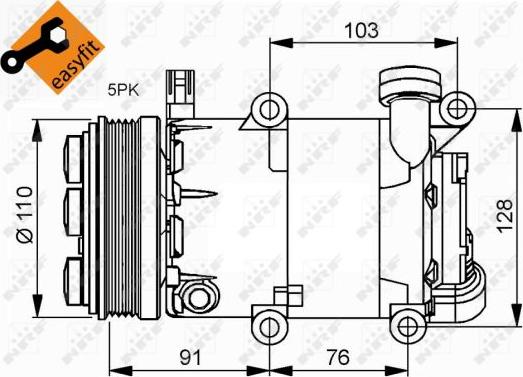 NRF 32415 - Kompresors, Gaisa kond. sistēma www.autospares.lv