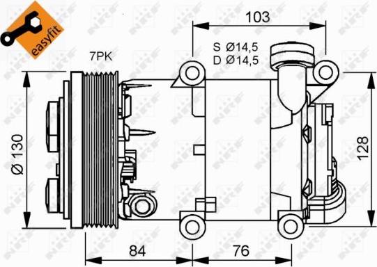 NRF 32410 - Kompresors, Gaisa kond. sistēma www.autospares.lv