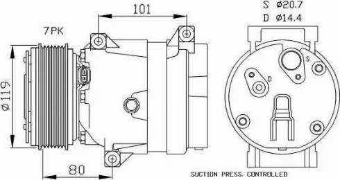 NRF 32481G - Kompresors, Gaisa kond. sistēma www.autospares.lv