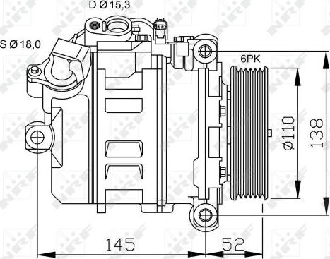 NRF 32435 - Kompresors, Gaisa kond. sistēma autospares.lv