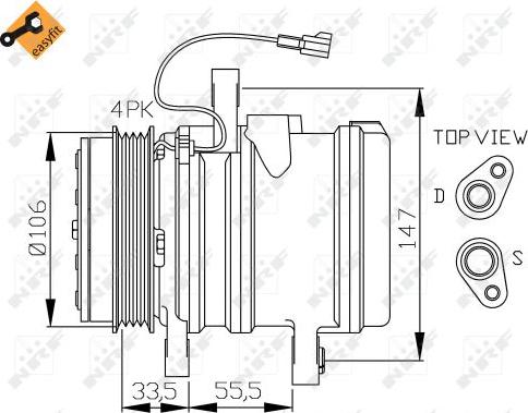 NRF  32436 - Kompresors, Gaisa kond. sistēma www.autospares.lv