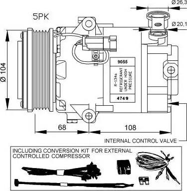 NRF 32429G - Kompresors, Gaisa kond. sistēma www.autospares.lv