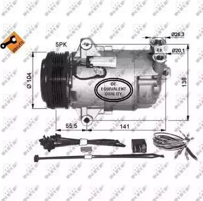 NRF 32426G - Kompresors, Gaisa kond. sistēma www.autospares.lv