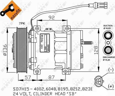 NRF 32477G - Kompresors, Gaisa kond. sistēma www.autospares.lv