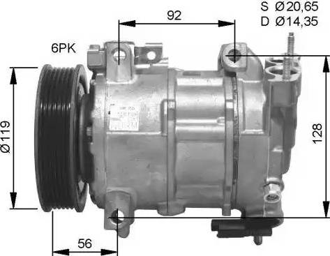 NRF 32593G - Kompresors, Gaisa kond. sistēma www.autospares.lv