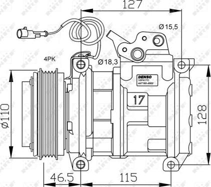 NRF 32552G - Kompresors, Gaisa kond. sistēma www.autospares.lv