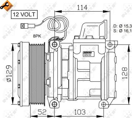 NRF 32565G - Kompresors, Gaisa kond. sistēma www.autospares.lv