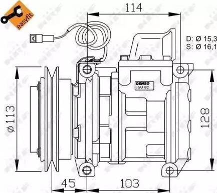 NRF 32566G - Kompresors, Gaisa kond. sistēma www.autospares.lv