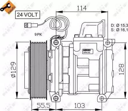 NRF 32567G - Kompresors, Gaisa kond. sistēma www.autospares.lv